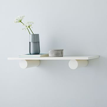 Geometric Wall Shelves - White | West Elm (US)