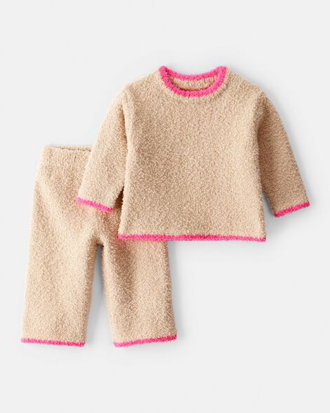 Baby Girl 2-Piece Brushed Sweater & Pant Set - Brown - Carter's | Carter's | Carter's Inc