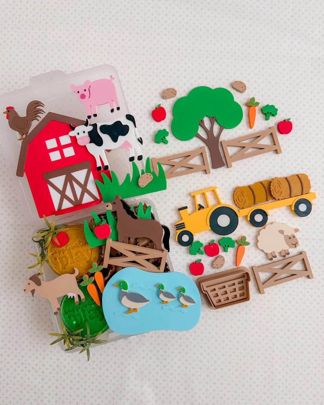 Farm Sensory Play Kit – Handmade Playdough, Farm Animals | Etsy (Global)