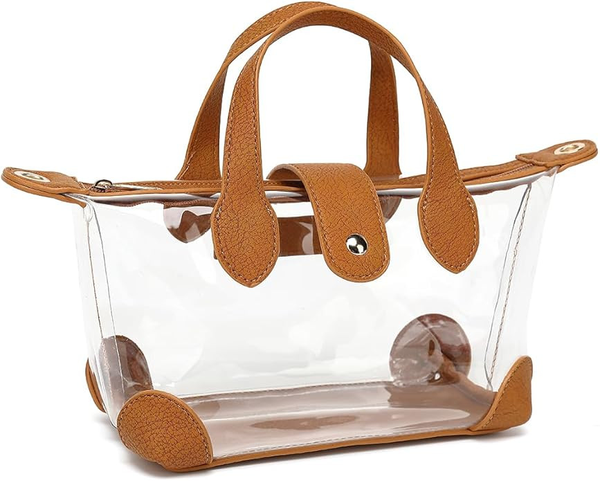 Clear Bag for Stadium Events - Crossbody Clear Purse for Women Stadium Approved, See Through Smal... | Amazon (US)