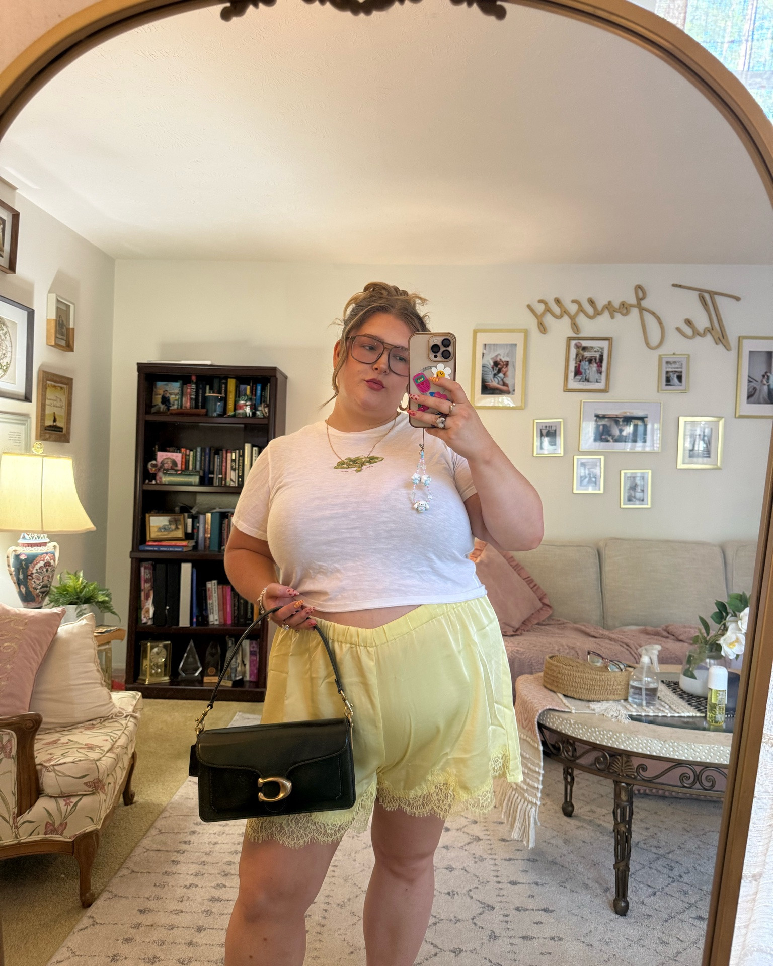 How I’m stylish the lace and silk shorts trend as a plus size curvy girlie ✨ plus size summer outfit inspo • plus size summer outfit ideas • I’m wearing a size XL in these Old Navy shorts and XL in the baby tee from @Aerie

#LTKootd #LTKPlusSize #LTKMidsize