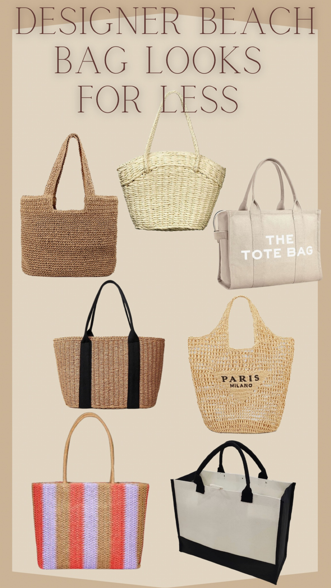 Women's Designer Beach & Straw Bags