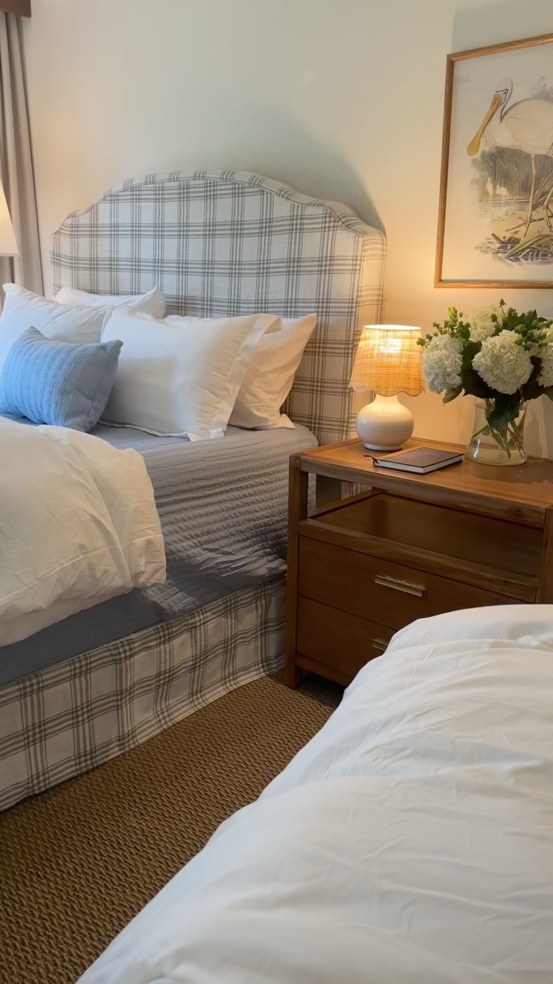 Bedroom inspo, nightstands, nightstands with drawers, upholstered bed, Oushak rug, affordable Oushak rug, blue and white, Grandmillennial 

#LTKSaleAlert #LTKHome