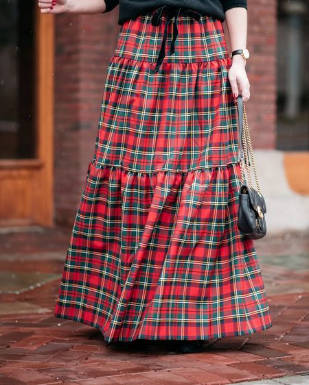 Such a cute Christmas outfit or for a holiday party ❤️

J.Crew red tartan plaid maxi skirt - oldie, but a goodie. Linked similar styles!



#LTKstyletip #LTKSeasonal #LTKHoliday