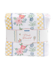 Country Stripe Printed Plush Blanket | Bed & Bath | Marshalls | Marshalls