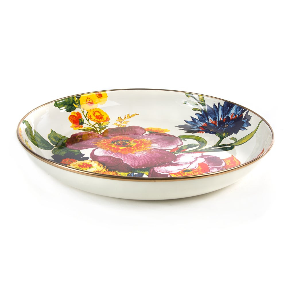 White Flower Market Abundant Bowl | MacKenzie-Childs