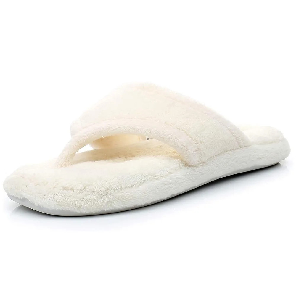 Real Fancy Women's Flip Flops Slippers - All-Season Memory Foam Spa Thong Non-Slip House Slippers... | Walmart (US)