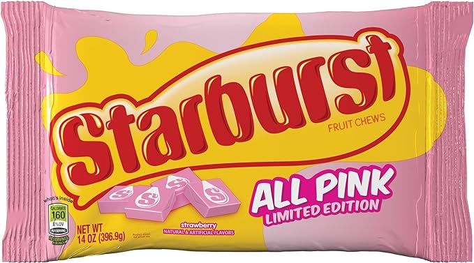 Starburst All Pink Fruit Chews Candy Bag, 15.60 Oz | Amazon (US)