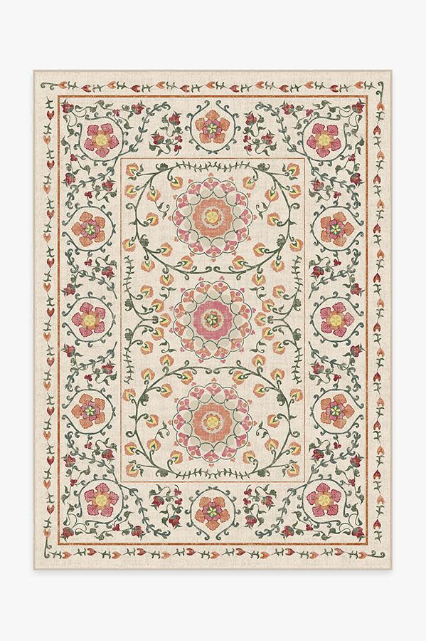 Suzani Coral Rug | Ruggable