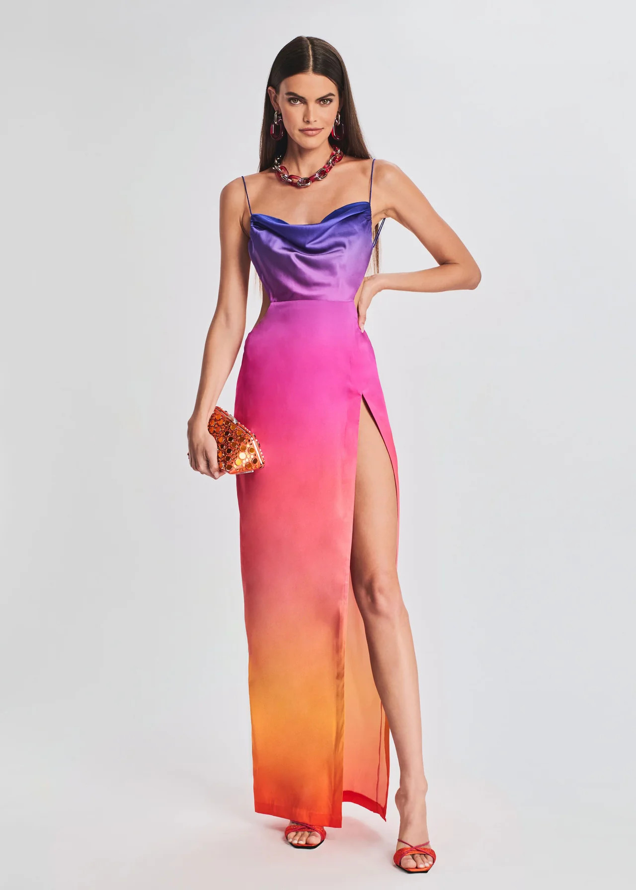 Alyssa Ombre Silk Dress | Retrofete