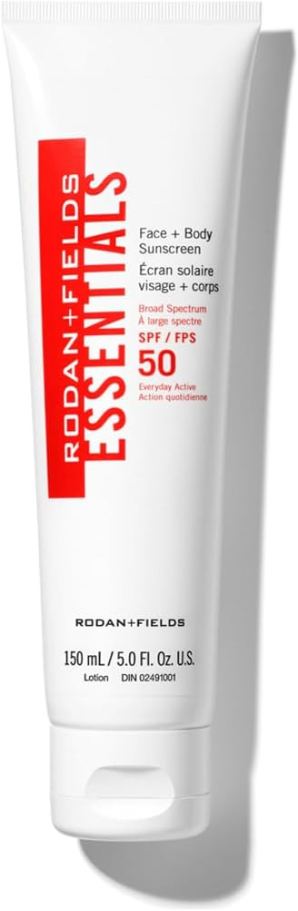 Rodan + Fields Essentials Face + Body Sunscreen Broad Spectrum SPF 50 | 150 mL | Water & Sweat Re... | Amazon (US)