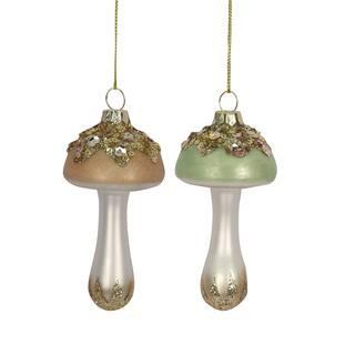 Assorted Sparkly Mushroom Glass Ornament by Ashland®, 1pc. | Michaels Stores