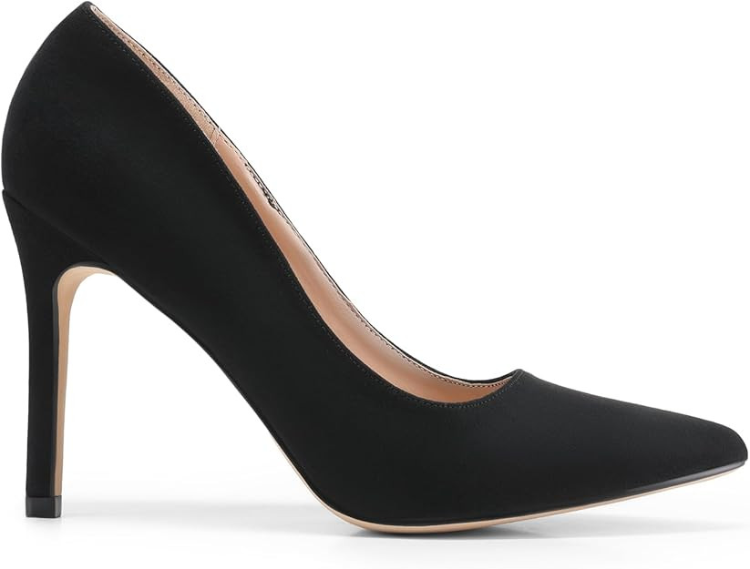 DREAM PAIRS Women's Closed Toe High Heels Dress Pointed Toe Wedding Pump Shoes | Amazon (US)