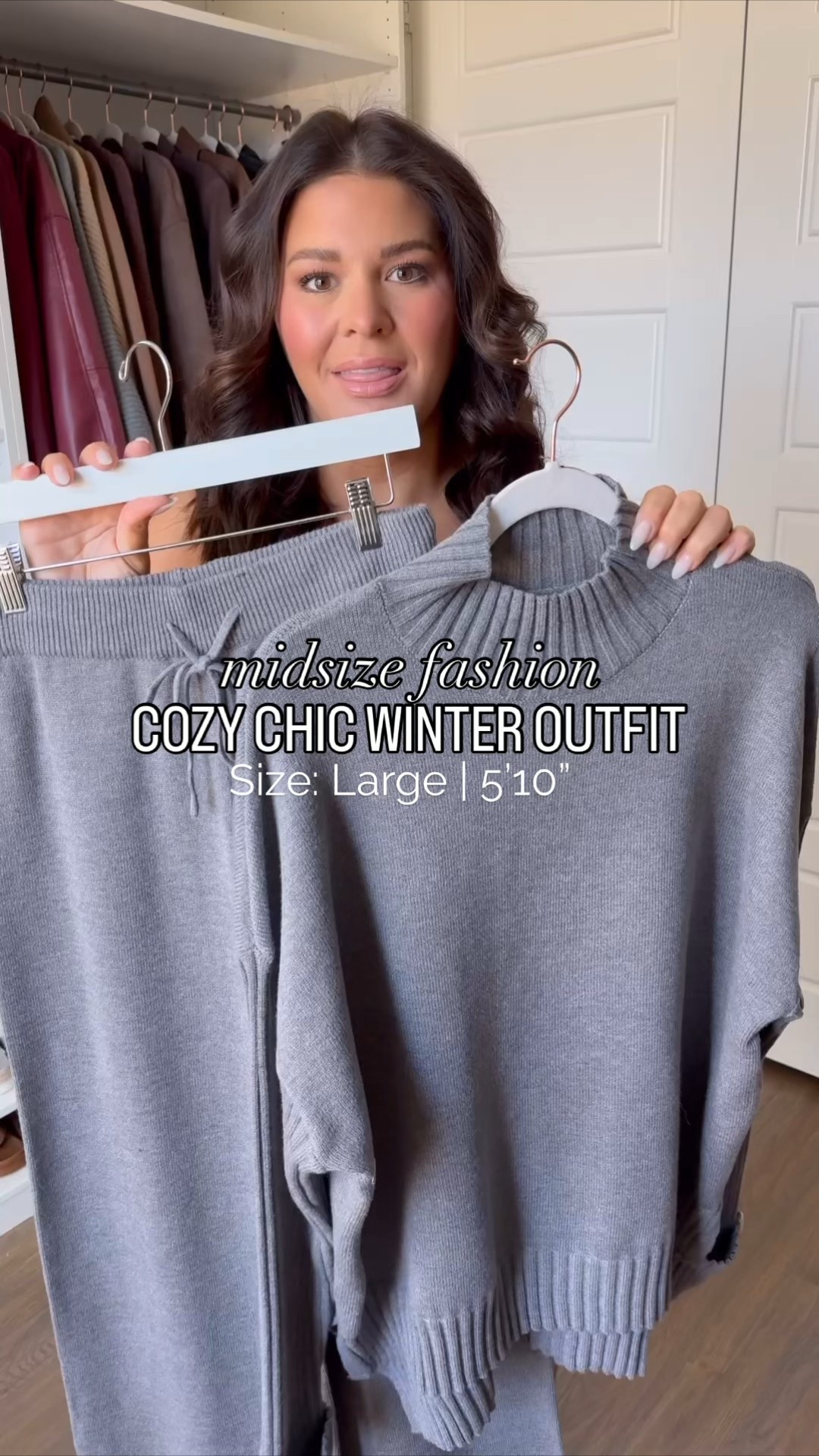 This cozy sweater set gives major quiet luxury vibes! So soft, stretchy and the perfect throw on and go outfit no matter what your holiday plans are. 

Size: Large

millennial fashion, mom style, leggings outfit, Amazon fashion, midsize style, midsize mom style, updating my wardrobe, trendy style, cozy style, school pickup outfit

#midsizefashion #midsizestyle #amazonfinds #amazonfashion #amazonmusthaves #stylereels #fashionreels #casualfashion

#LTKgrwm #LTKmomlife #LTKootd