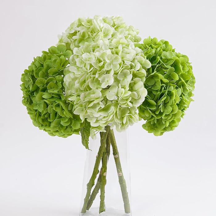 4 Pcs Hydrangea Artificial Flowers, Latex Real Touch Hydrangeas Lifelike Fake Hydrangea Flowers f... | Amazon (US)