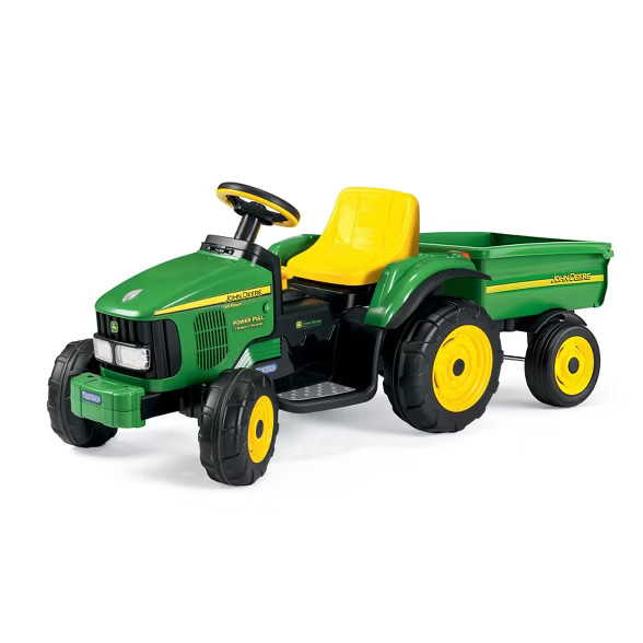 Peg Perego 6V John Deere Power Pull Tractor Powered Ride-On - Green | Target