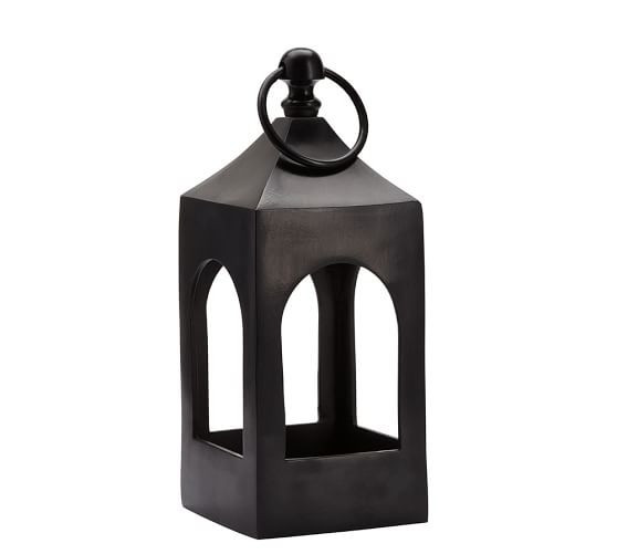Caleb Lantern - Black | Pottery Barn (US)