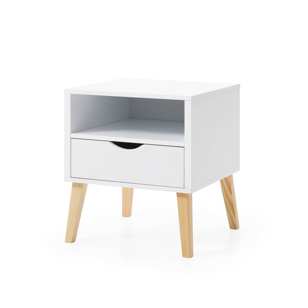 Jeff Mid-Century Modern Nightstand White - AC Pacific | Target