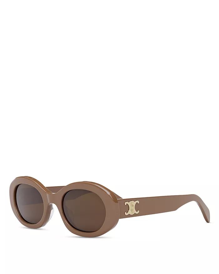 Triomphe Oval Sunglasses, 52mm | Bloomingdale's (US)