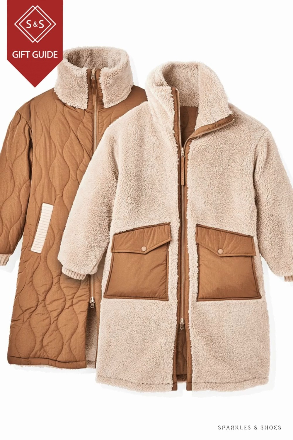 From Oprah’s Favorite Things 2025, the Varley Theia Reversible Quilted Coat. 

Best review: “Two coats in one? That’s twice as nice! This reversible ¾-length coat goes from toasty faux shearling to quilted nylon with a quick flip—and looks just as great either way.”


 

 