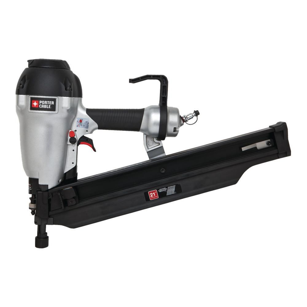Porter-Cable 21-Degree 3-1/2 in. Full Round Framing Nailer-FR350B - The Home Depot | The Home Depot