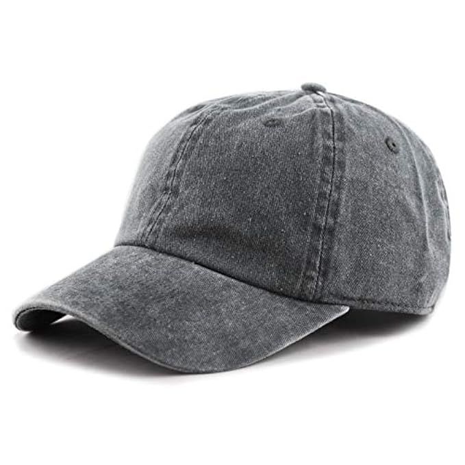 THE HAT DEPOT 100% Cotton Pigment Dyed Low Profile Six Panel Cap Hat | Amazon (US)