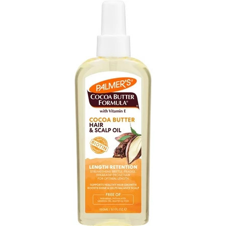 Palmer s Cocoa Butter Formula + Biotin Length Retention Hair & Scalp Oil 5.1 fl. oz. | Walmart (US)