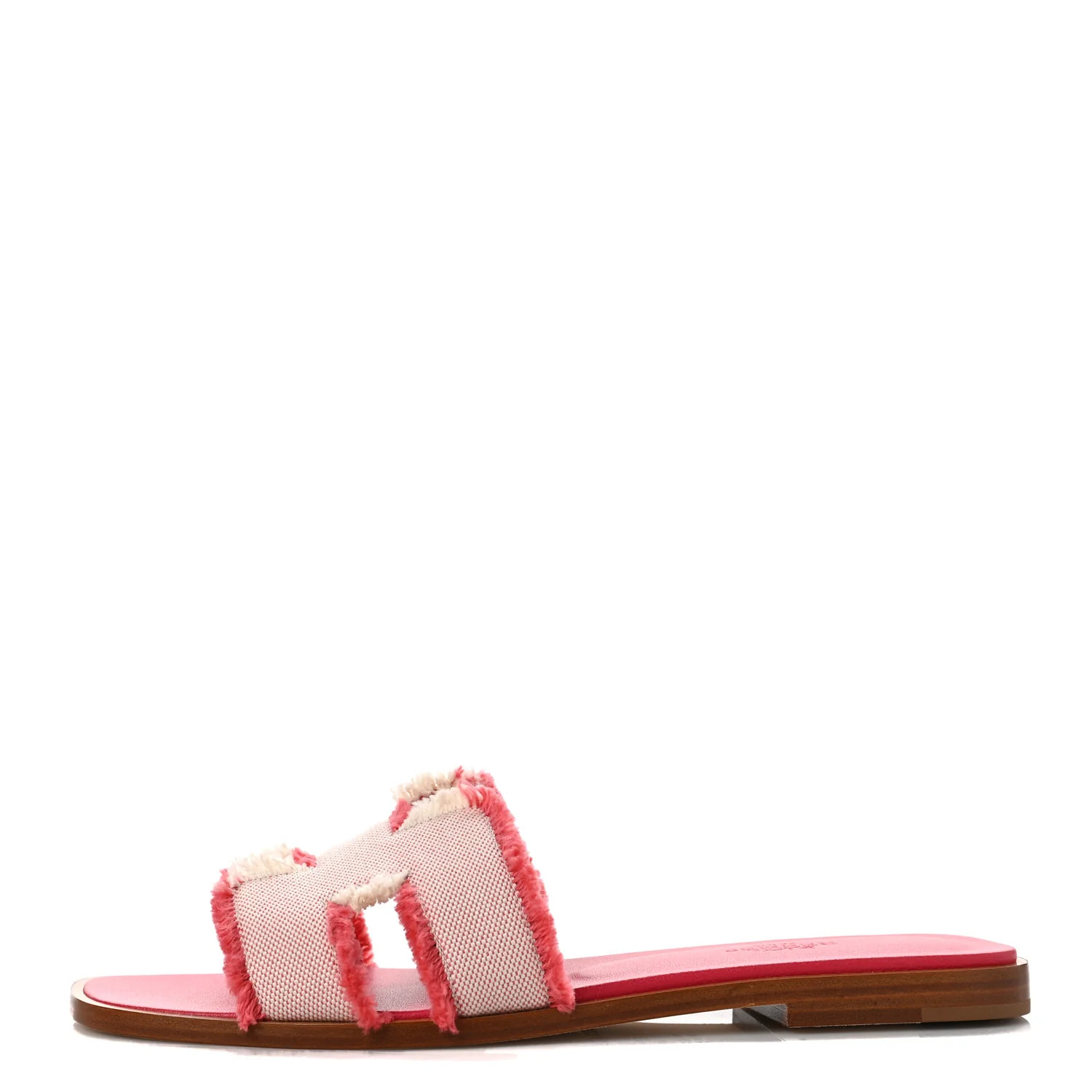 Calfskin Canvas Oran Sandals 37 | FASHIONPHILE (US)