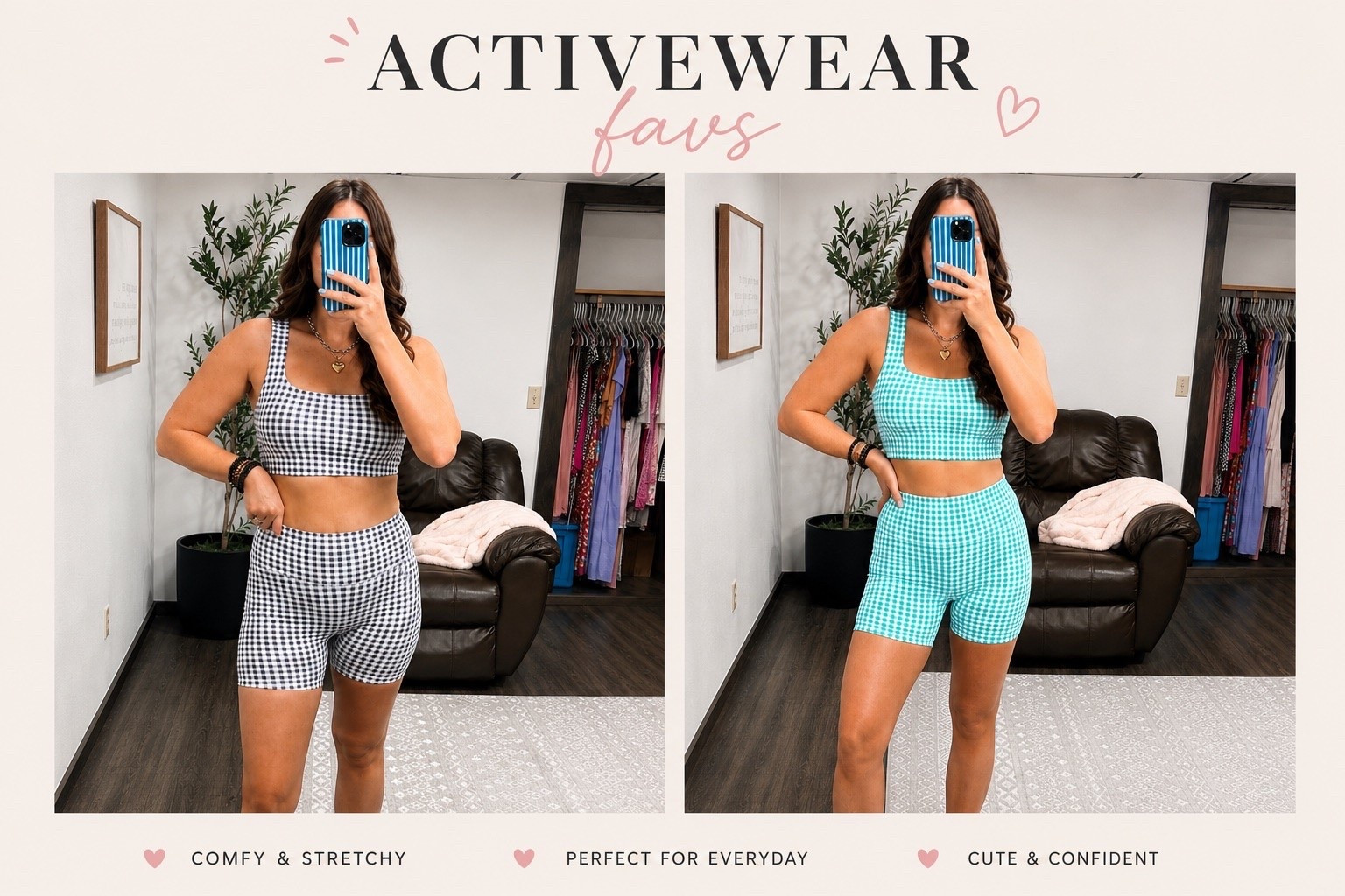 Gingham workout set 🤍 The perfect activewear set for summer workouts, walks, pickleball, and everyday mom life. Comfortable, flattering, and true to size.

#LTKmorningroutine #LTKfitnessgoals #LTKActive