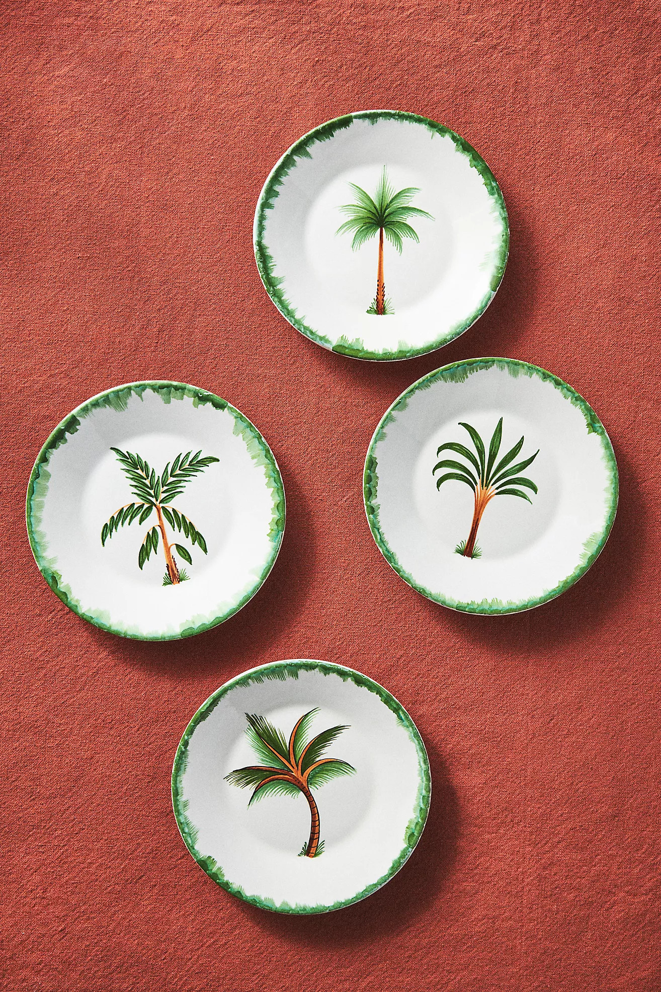 Les Ottomans Handpainted Tree Salad Plate | Anthropologie (US)
