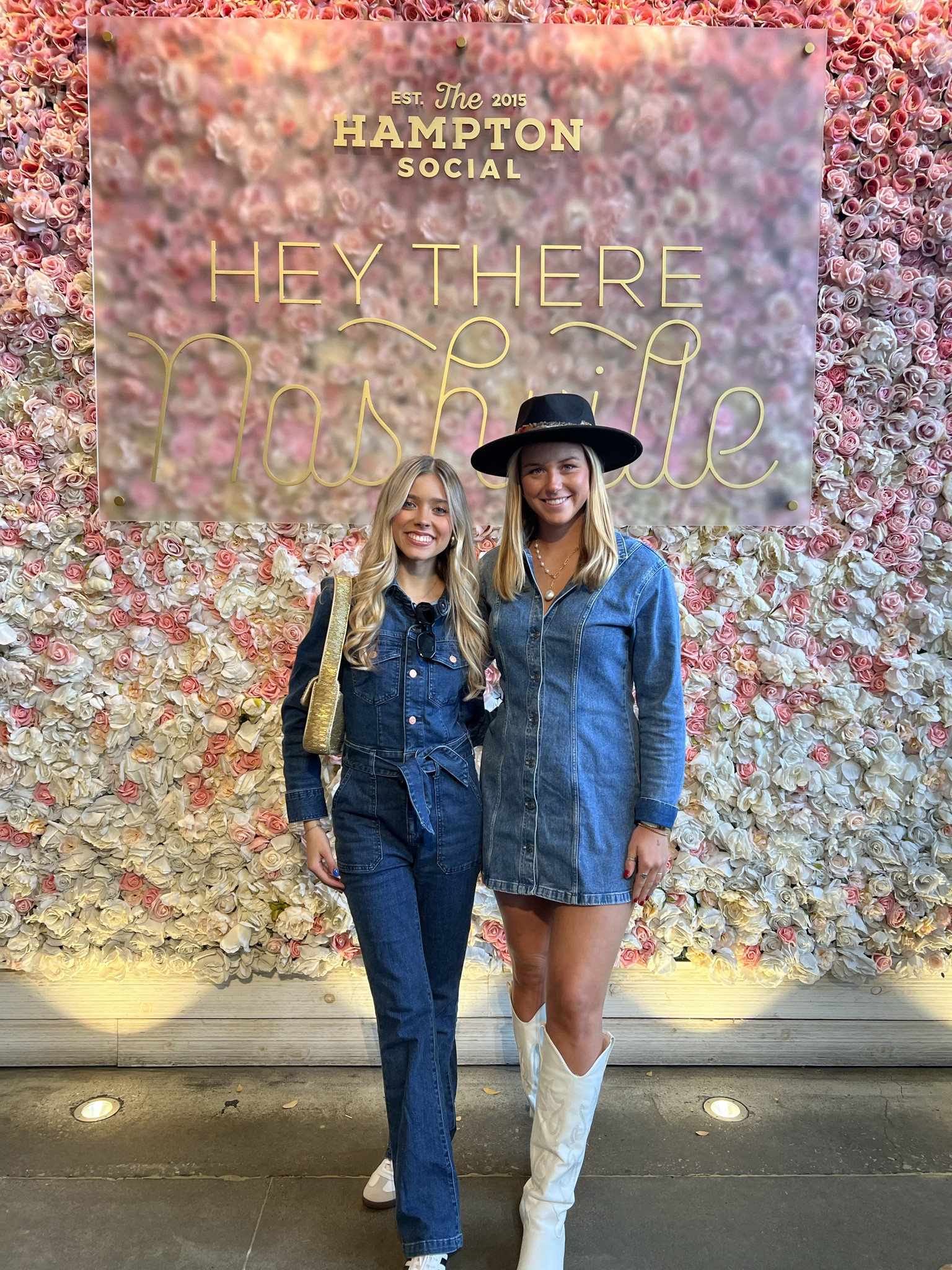 NASH DAY 1🤍 Obsessed with this denim @gap jumpsuit I wore for my first day out in Nashville!! 🎶 It was so comfy and had the cutest ruched puff sleeves & belt! I paired it with my classic @adidas sambas and gold @staud.clothing beaded bag. 🤠 All of these items are linked on my @shop.ltk and the jumpsuit is over 50% off!! It would be perfect for gameday🫶🏼 

#LTKSeasonal #LTKfindsunder100 #LTKsalealert