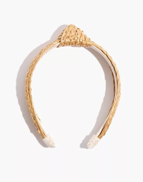 Knotted Raffia Headband | Madewell