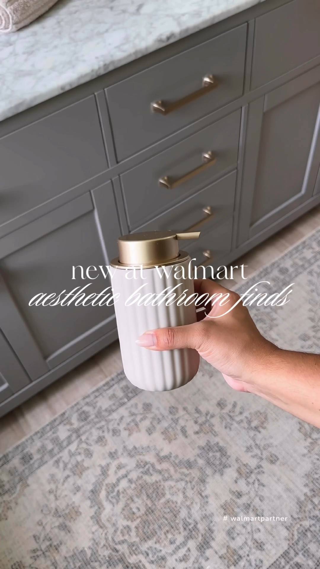 These new bathroom accessories are from @walmart 🙌🏼 they’re from the Beautiful by Drew collection and come in charcoal, taupe, white and sage. These are the porcini taupe color 🤎

#walmartpartner #walmarthome #bathroom #bathroomdecor #bathroomaccessories #fluted #bathroomrunner #bathroomrug #modernorganic #homefinds #neutralhome #bathroomfinds #walmart

#LTKSaleAlert #LTKFindsUnder50 #LTKHome