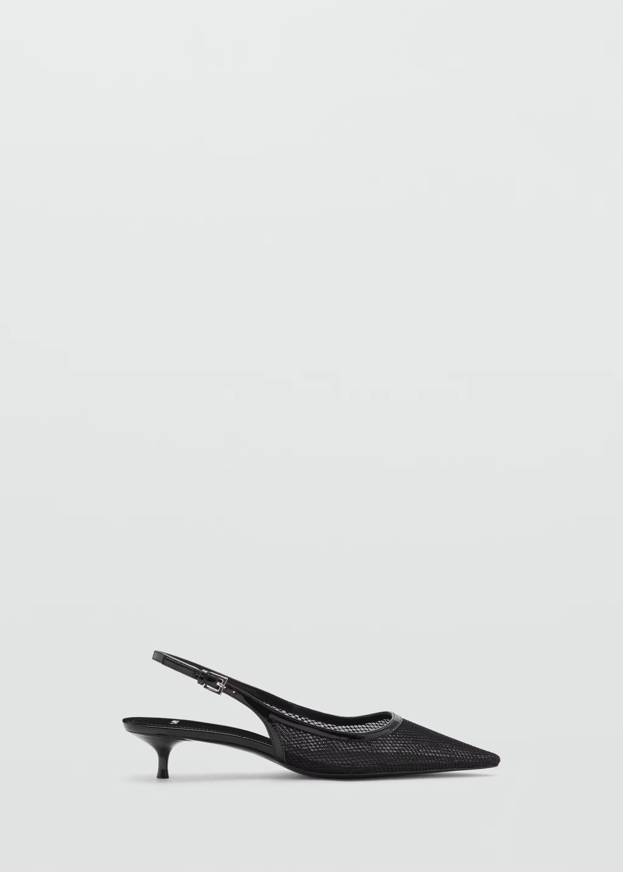 Heeled mesh shoes | MANGO (US)