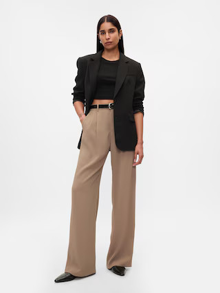 365 High Rise Pleated Trousers | Gap (US)