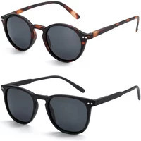 ZENOTTIC 2 Pack Polarized Sunglasses for Women Men Vintage Round and Square Frame UV Protection Shades Driving Sun Glasses | AliExpress (US)