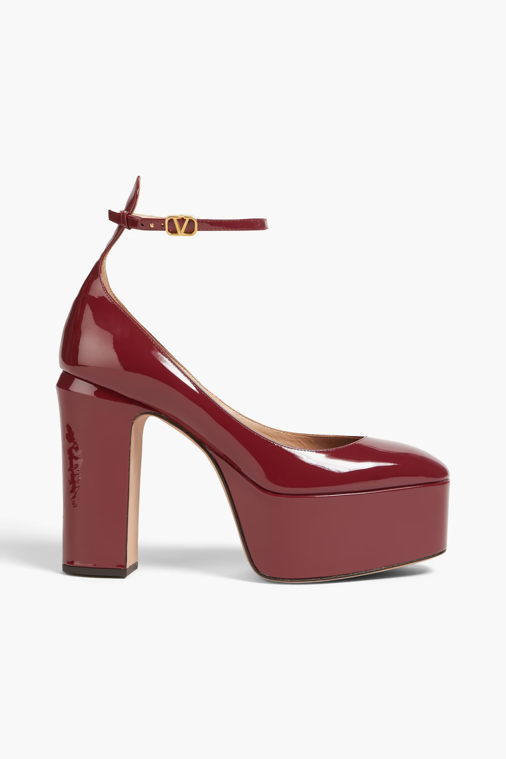 Tan-Go patent-leather platform pumps | The Outnet (US and CA)