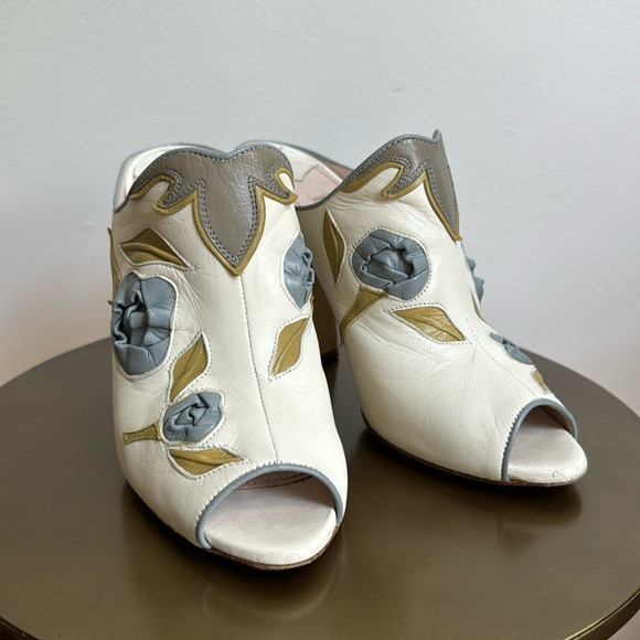 Miu Miu
Leather Floral Print Slides / Mule | Poshmark