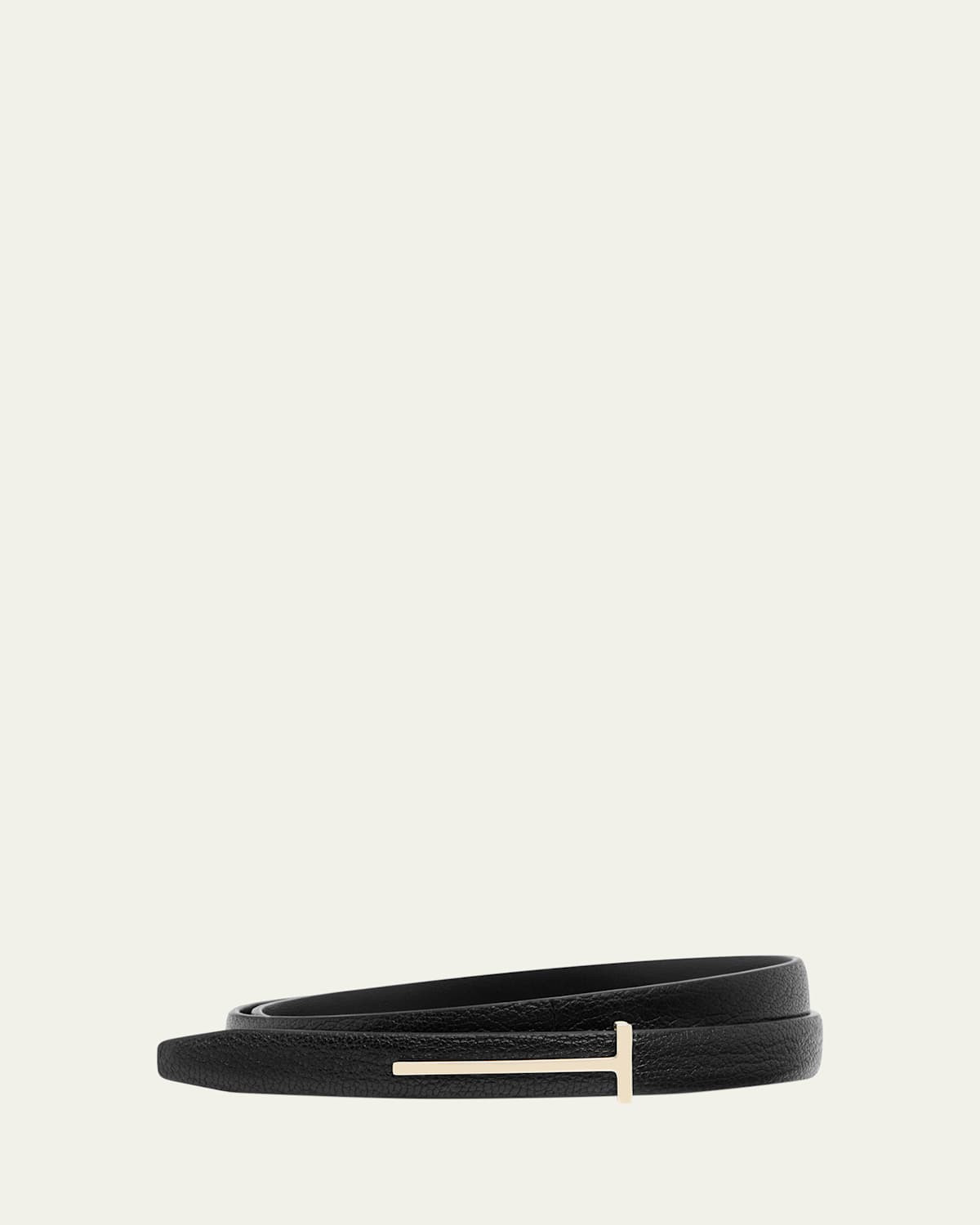 Slim T Leather Belt | Bergdorf Goodman