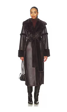 Tularosa x Emma Leger Jackie Coat in Espresso Brown from Revolve.com | Revolve Clothing (Global)