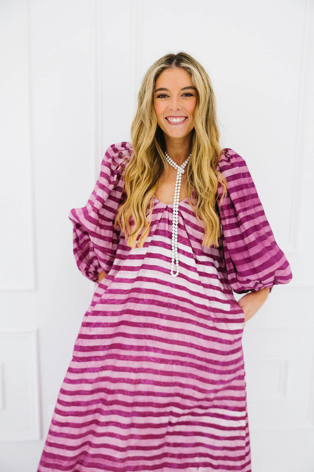 Sanaa Dress - Pink | Triple Threads