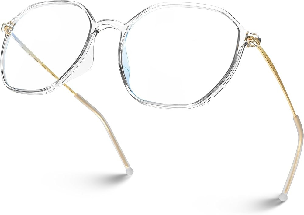 VISOONE Lightweight TR90 Blue Light Blocking Glasses Frame with Anti Glare Eye Protection for Wom... | Amazon (US)