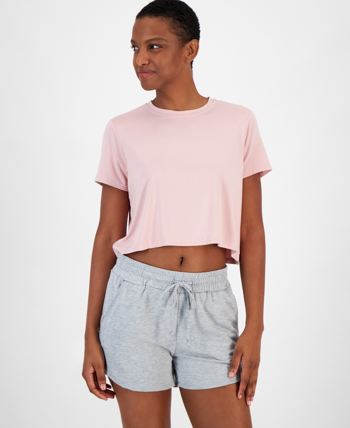 Id Ideology Women's Boxy Short-Sleeve T-Shirt, Created for Macy's - Vintage Ma | Macy's
