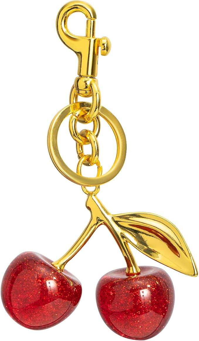 Cherry Keychains Bag Charms Purse for Women, Car Key Chains Women Cute Gifts for Birthday Mothers... | Amazon (US)