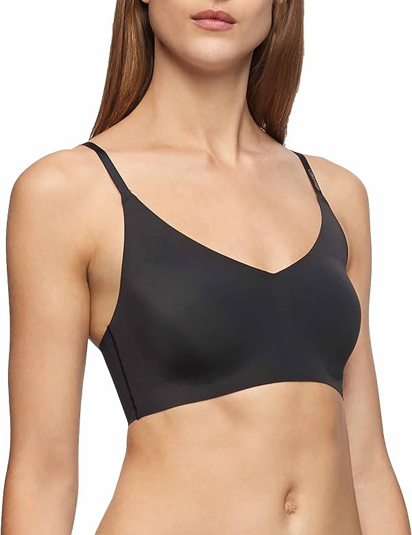 Calvin Klein Women's Invisibles Comfort Lightly Lined Seamless Wireless Triangle Bralette Bra | Amazon (US)
