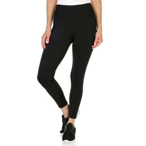 Women's Active Solid Leggings - Black-Black-1401224115801   | Burkes Outlet | bealls