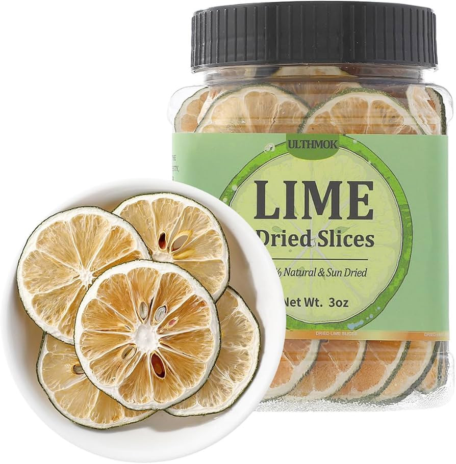 Premium Dried Lime Slices 3 Oz/85g,100% Natural Dehydrated Limes Lemon Slices for Cake Decoration... | Amazon (US)