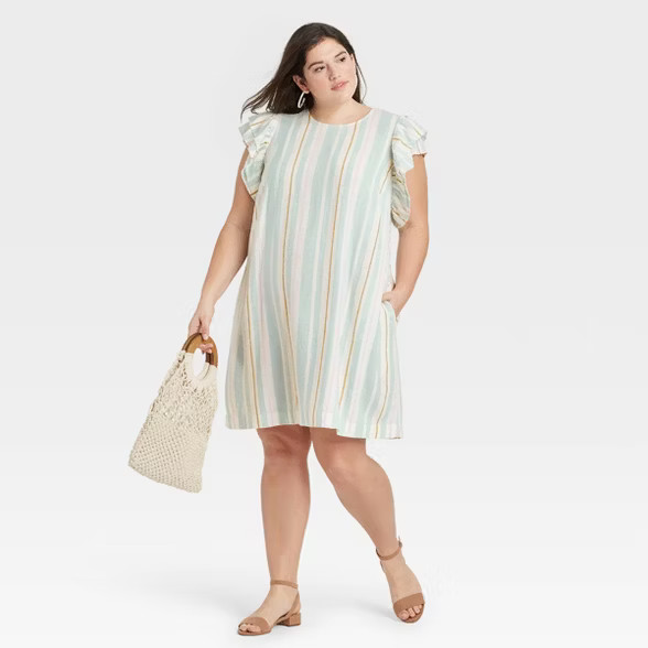 Women's Ruffle Short Sleeve Dress - A New Day™ | Target