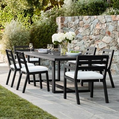 Ojai Metal Dining Table & Dining Chairs | Williams-Sonoma