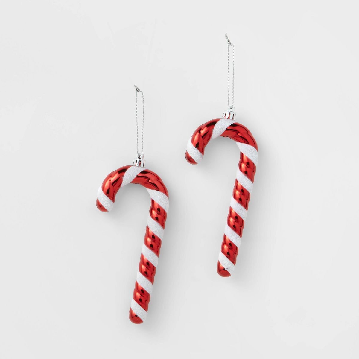 2ct Candy Cane Christmas Tree Ornament Set Red/White - Wondershop™ | Target